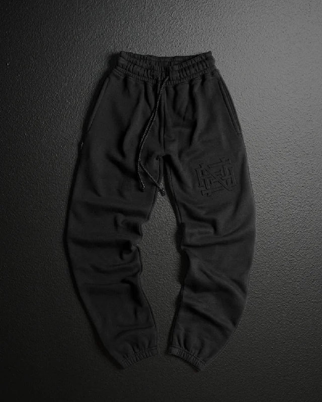 Huge Discounts EMBOSSED CHAMP JOGGERS-BLACK