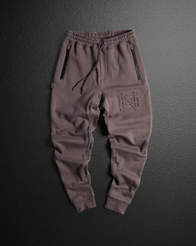 Today's Special EMBOSSED FITTED JOGGERS-EARTH