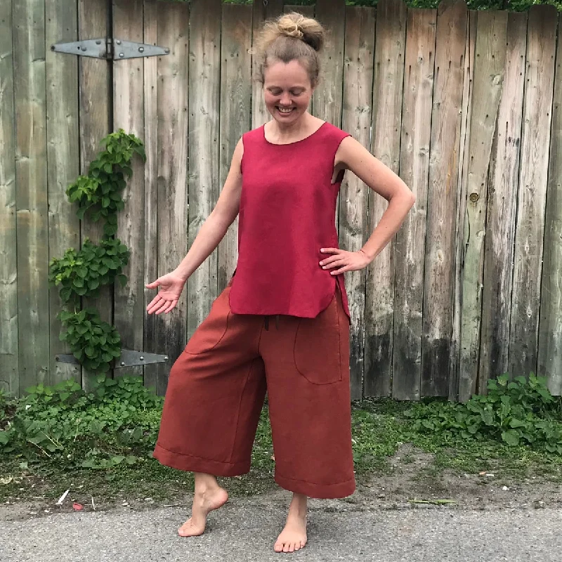 Factory Direct Sale Linen Culottes