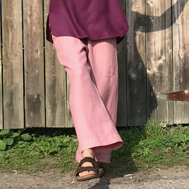 Deal Frenzy Linen TOWN Pants: Loose-Fitting Everyday Pants for Women