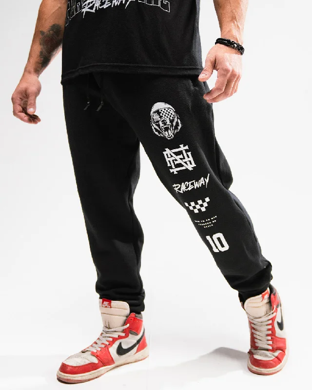 Low Prices RACE BEAR FITTED JOGGERS - BLACK