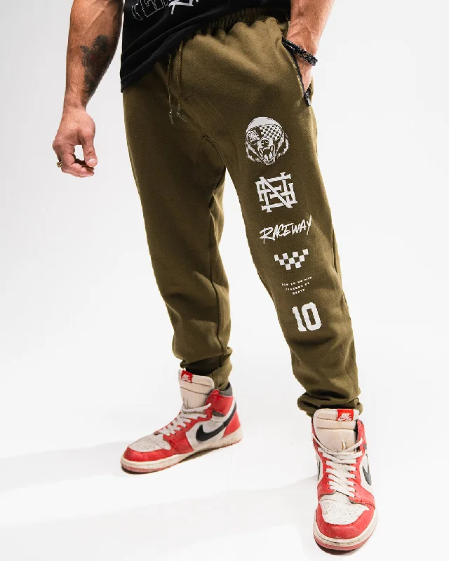 Great Deals RACE BEAR FITTED JOGGERS - OLIVE