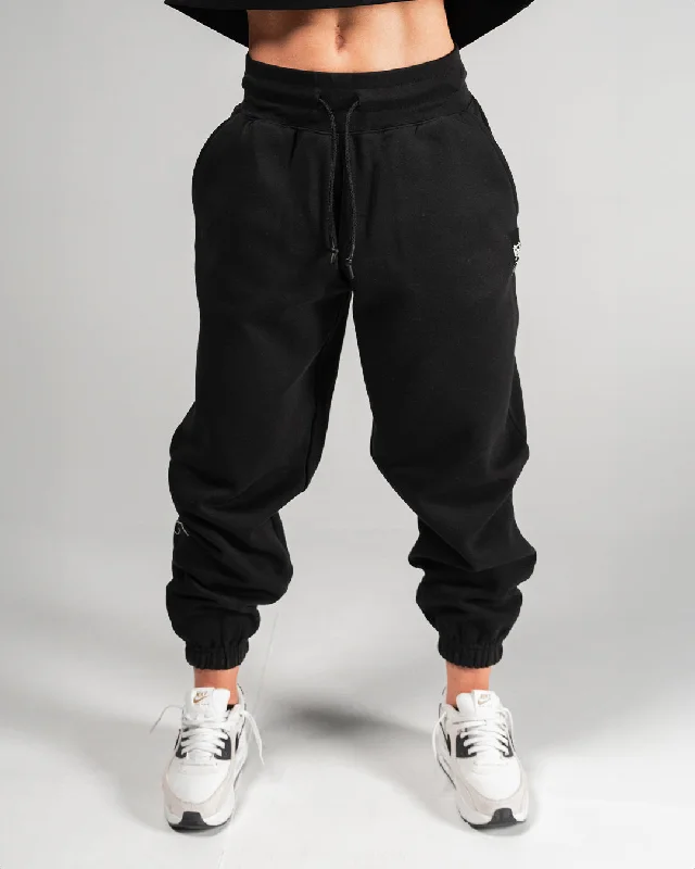 Fantastic Offers WOMENS OVERSIZED SWEATPANTS - BLACK
