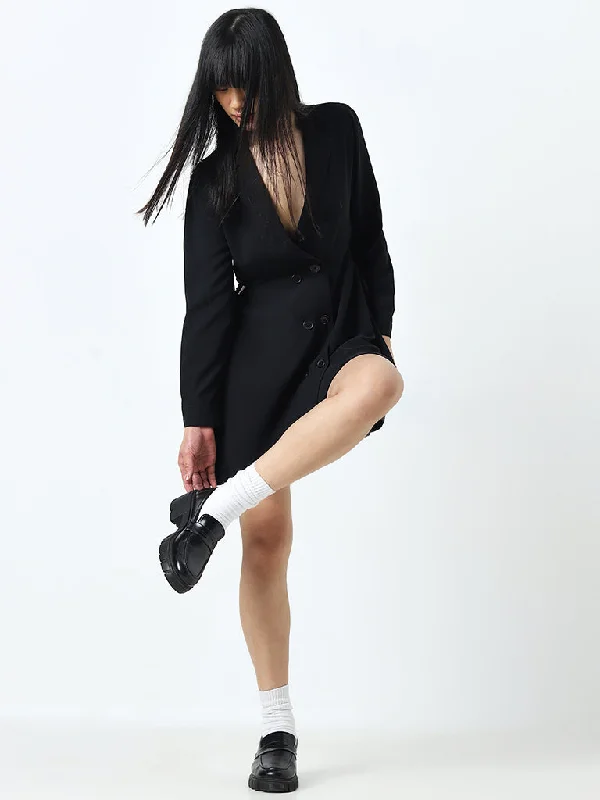 Flash Sale Nuon Black Cut-Out Detailed Shirt Dress