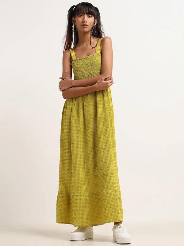 Price Reduction Nuon Green Strappy Maxi Dress
