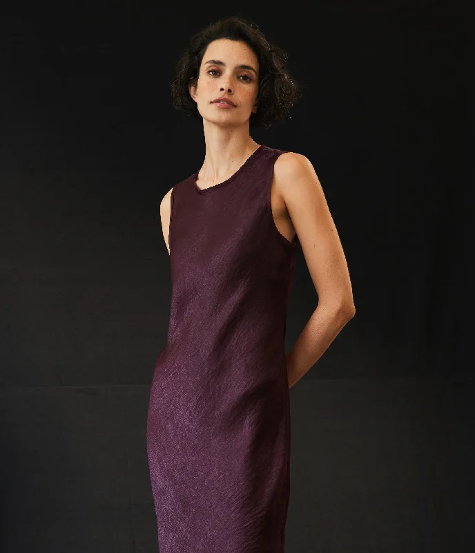 Weekend Deal Seema Hammered Satin Midi Dress