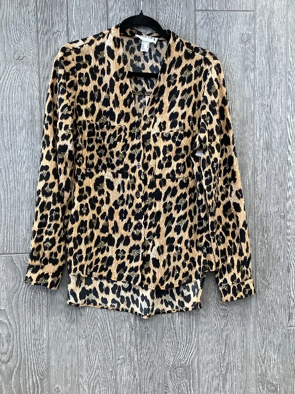 Sale Event Animal Print Blouse Long Sleeve Joseph Ribkoff, Size M