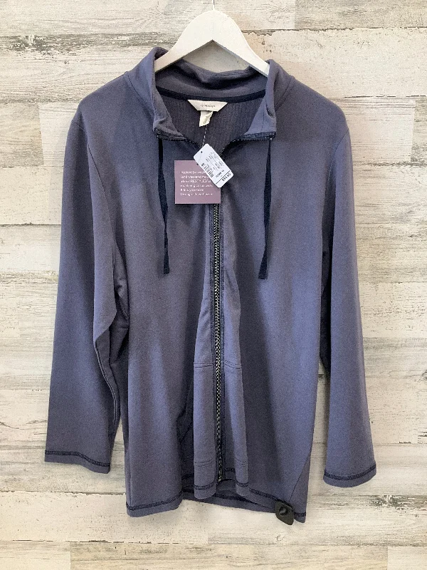Savings Spectacular Athletic Jacket By Cj Banks In Grey, Size: 1x