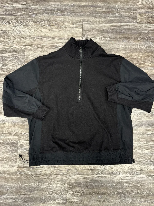 Weekend Special Athletic Sweatshirt Crewneck By Athleta In Black, Size: L