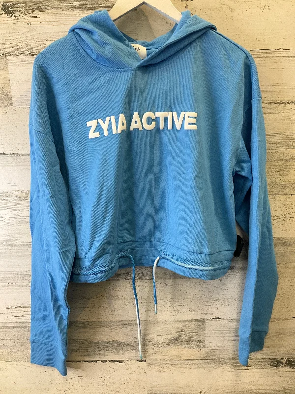 Major Savings Athletic Sweatshirt Hoodie By Zyia In Blue, Size: Xl
