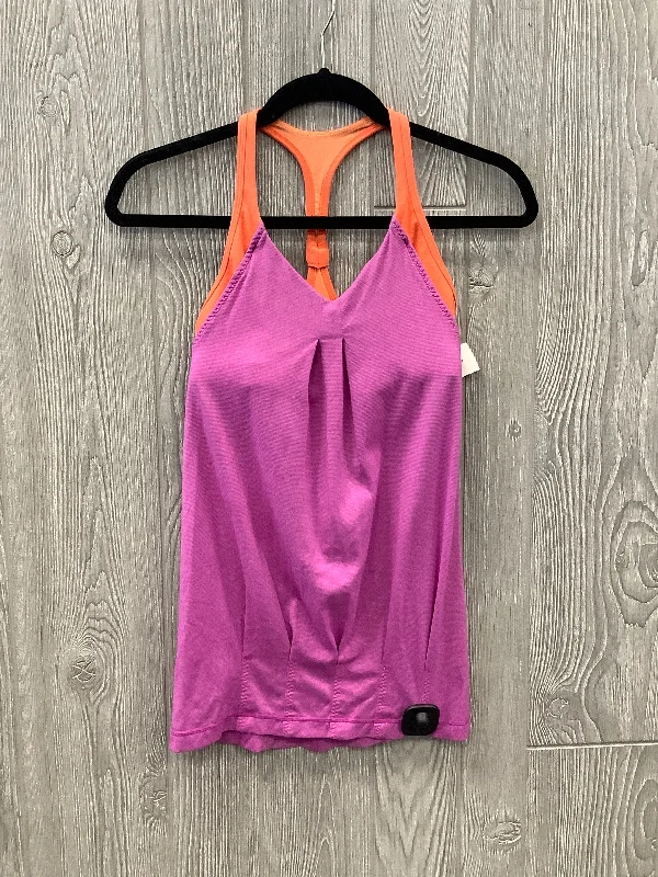 Discount Mania Athletic Tank Top By Lululemon In Orange & Pink, Size: S