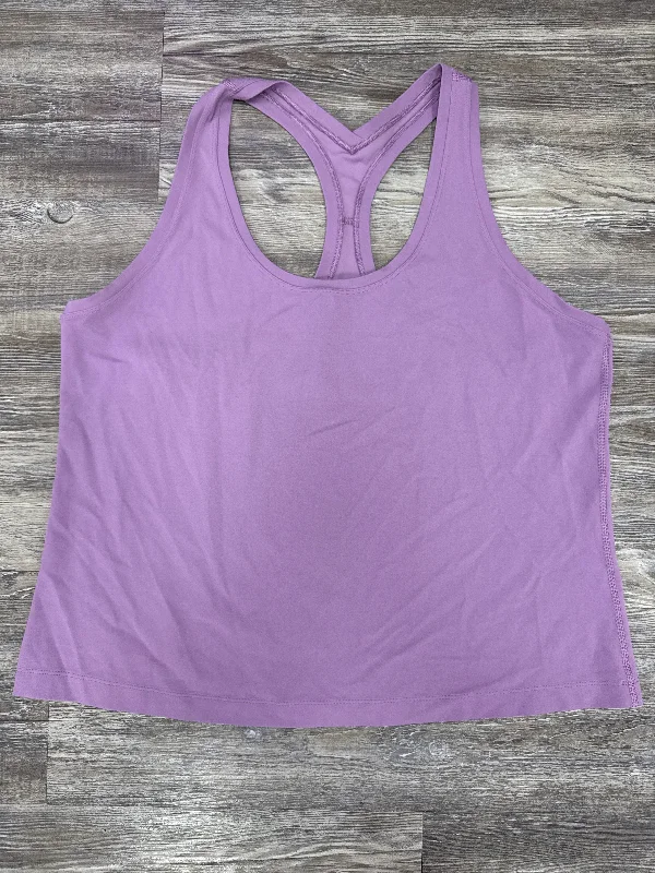 Season Finale Sale Athletic Tank Top By Lululemon In Purple, Size: 1x