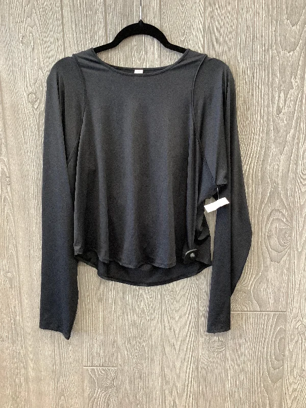 Reduced Prices Athletic Top Long Sleeve Crewneck By Old Navy In Black, Size: Xxl