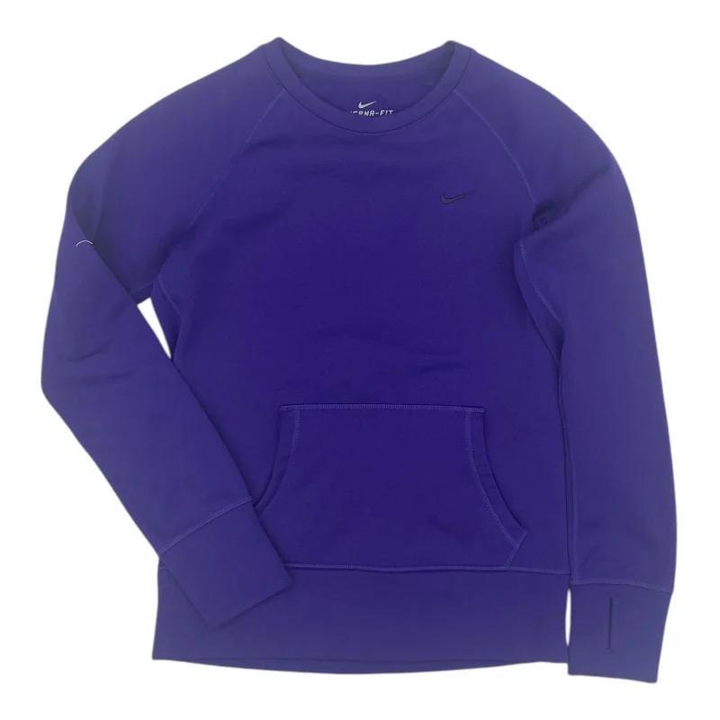 Super Deal Athletic Top Ls Crewneck By Nike In Purple, Size:S