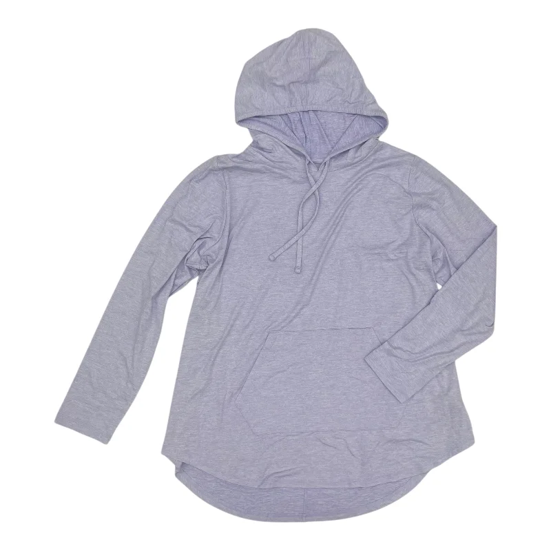 Sale Event Athletic Top Ls Hoodie By Livi Active In Purple, Size:1X