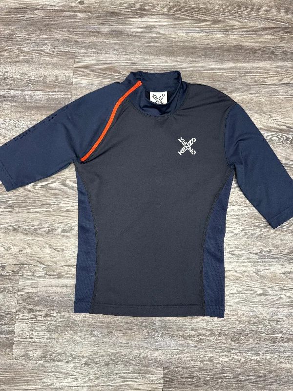 Seasonal Clearance Athletic Top Short Sleeve By Cma In Orange Blue, Size: Xs