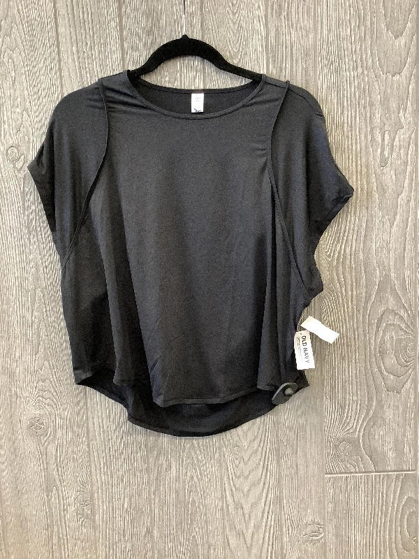 Stock Clearance Athletic Top Short Sleeve By Old Navy In Black, Size: Xxl