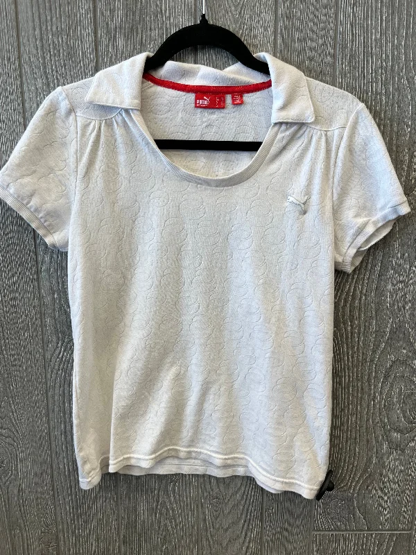 Deep Discounts Athletic Top Short Sleeve By Puma In White, Size: Xl