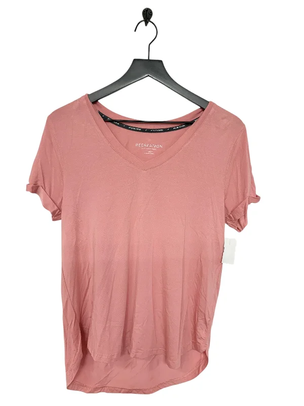 Quick Sale Athletic Top Short Sleeve By Thread And Supply In Pink, Size: M