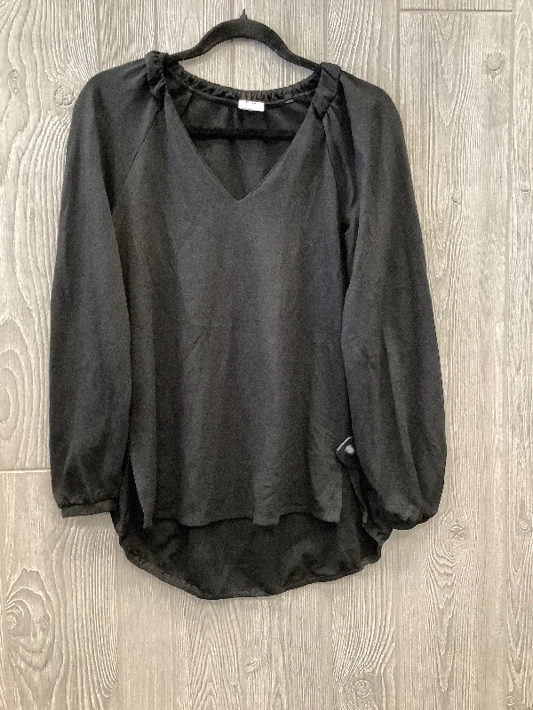 Amazing Deals Black Top Long Sleeve Cabi, Size Xs