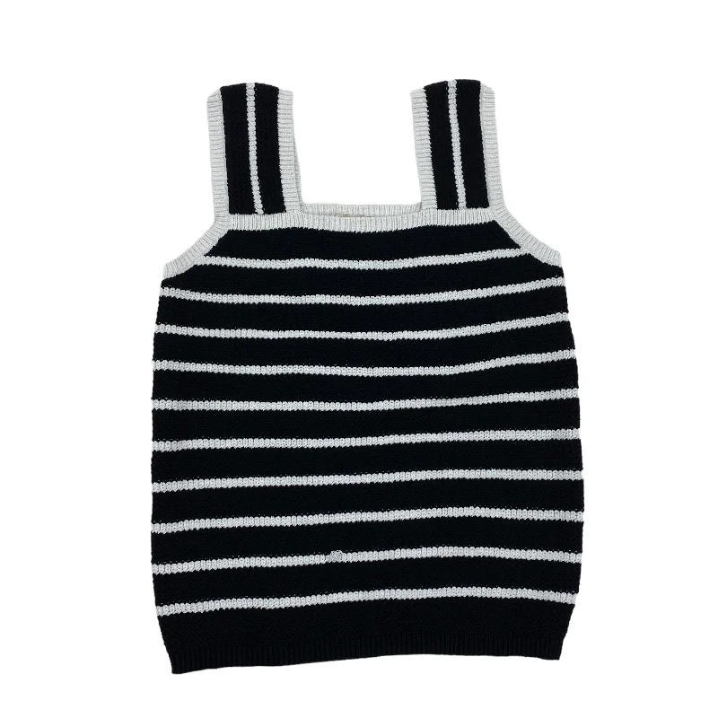 New Deals Black & White Vest Sweater Loft, Size M