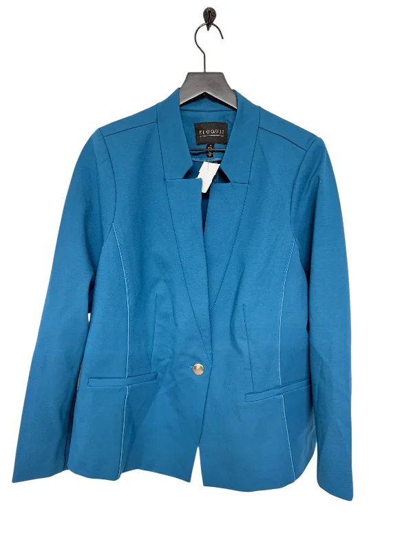 Deal Dash Blazer By Eloquii In Blue, Size: 1x