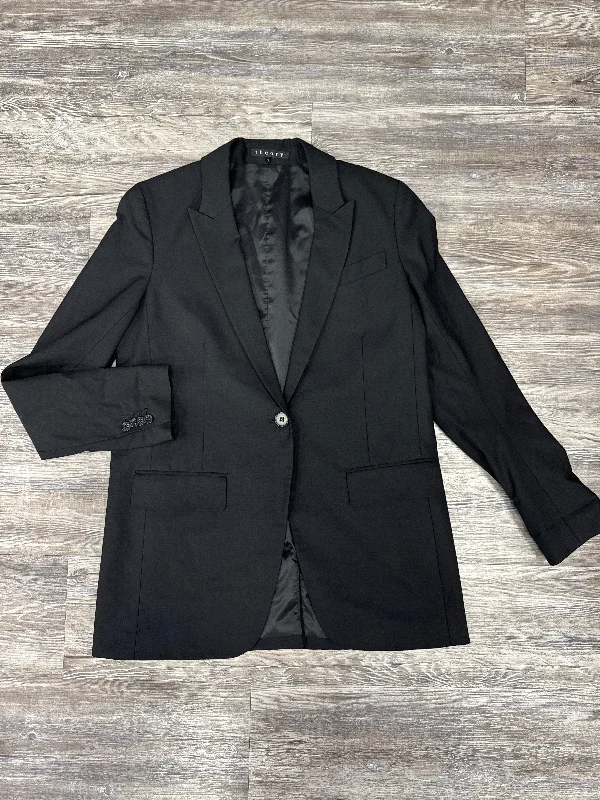 Factory Direct Sale Blazer By Theory In Black, Size: 6