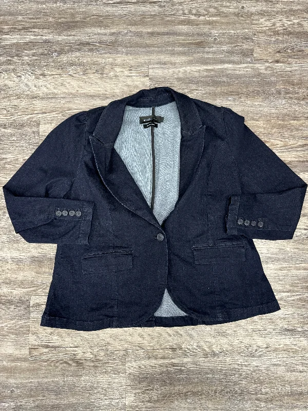Flash Deals Blazer By Torrid In Blue Denim, Size: 2x