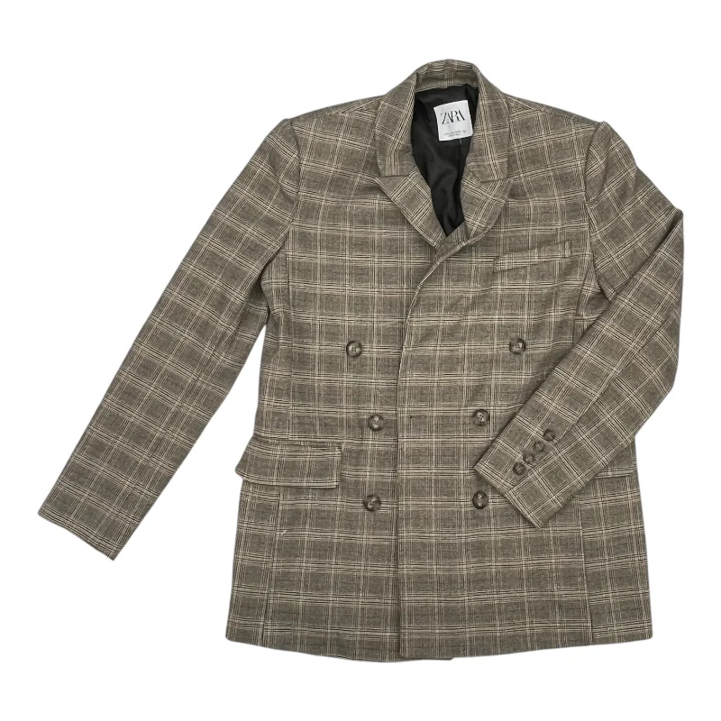 While Supplies Last Blazer By Zara In Tan, Size:S