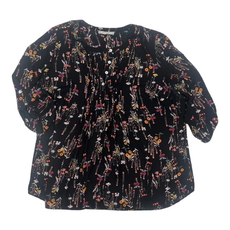 Savings Bonanza BLOUSE 3/4 SLEEVE by DANIEL RAINN In FLORAL PRINT, Size: 1X