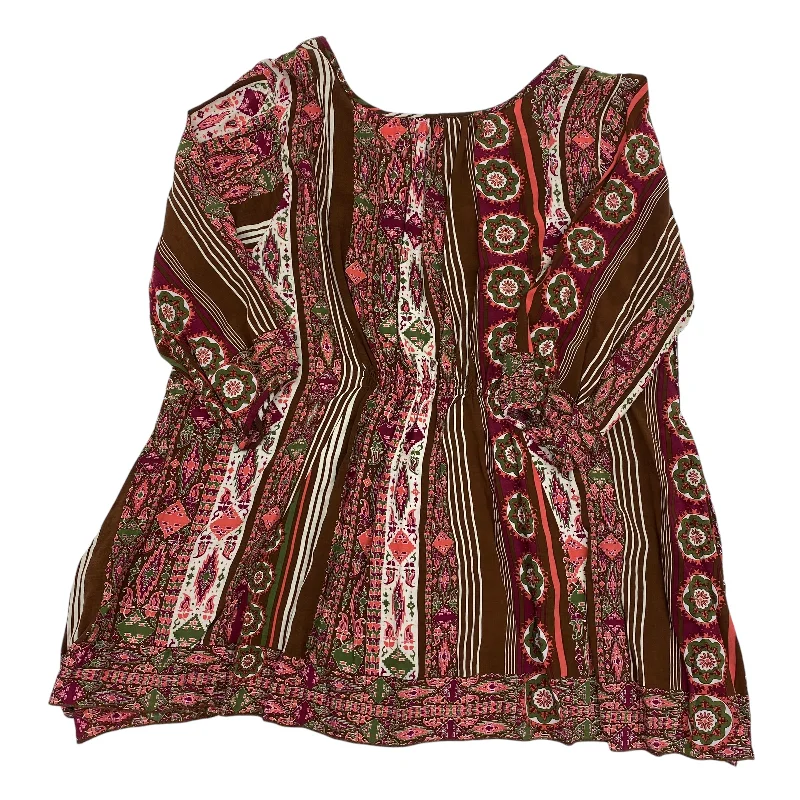 Deal Explosion Blouse 3/4 Sleeve By One World  Size: Xl