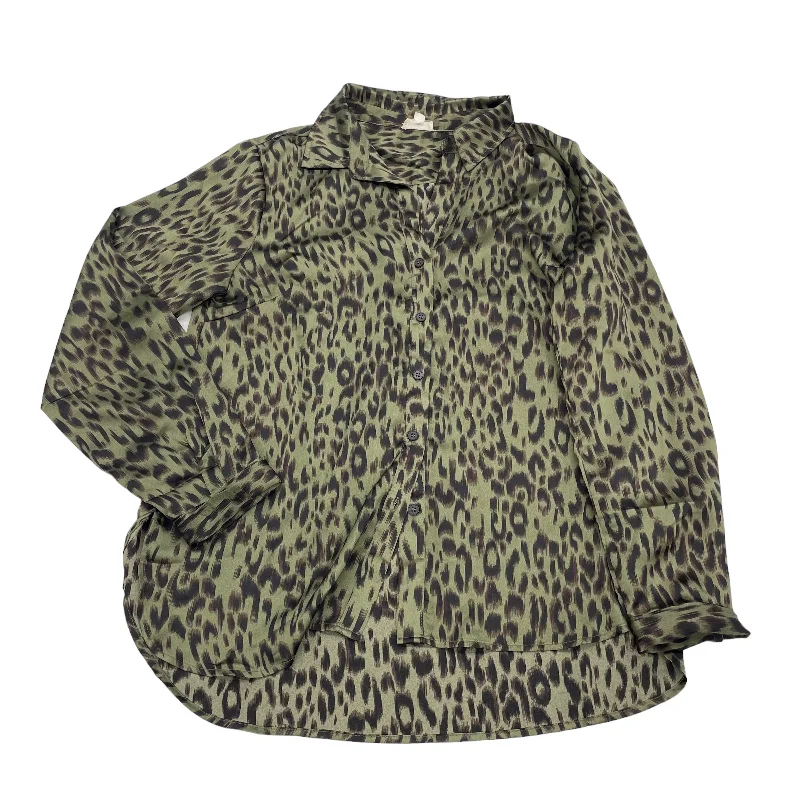 Crazy Deals Blouse Long Sleeve By Hem & Thread  Size: L