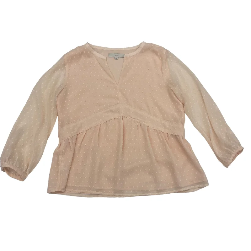 Online Exclusive Blouse Long Sleeve By Loft  Size: S