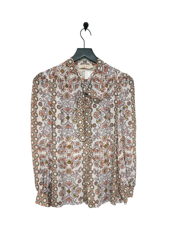 Holiday Sale Blouse Long Sleeve By Tory Burch In Floral Print, Size: S