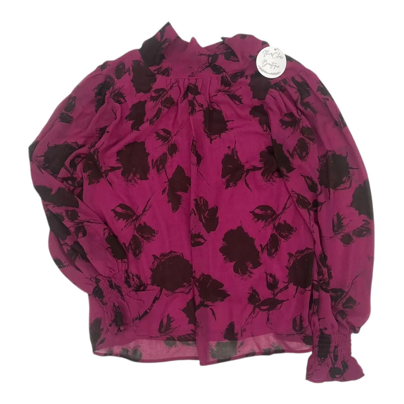 Final Sale Blouse Ls By Entro In Pink, Size:S