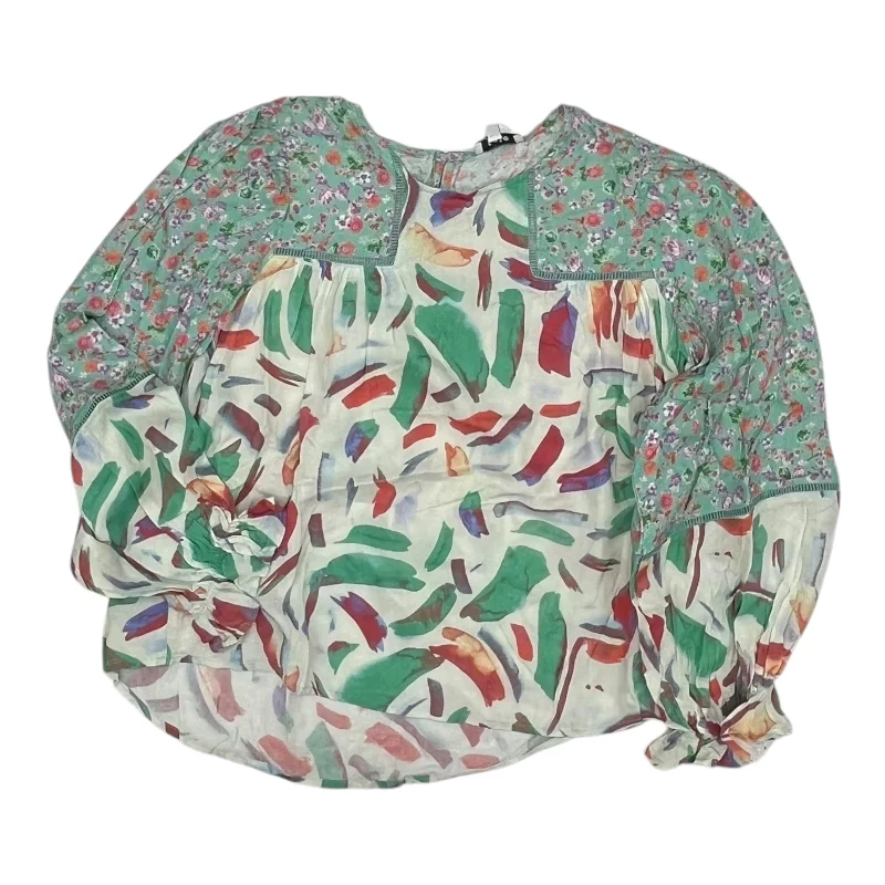 Grand Opening Sale Blouse Ls By Fate In Green, Size:S