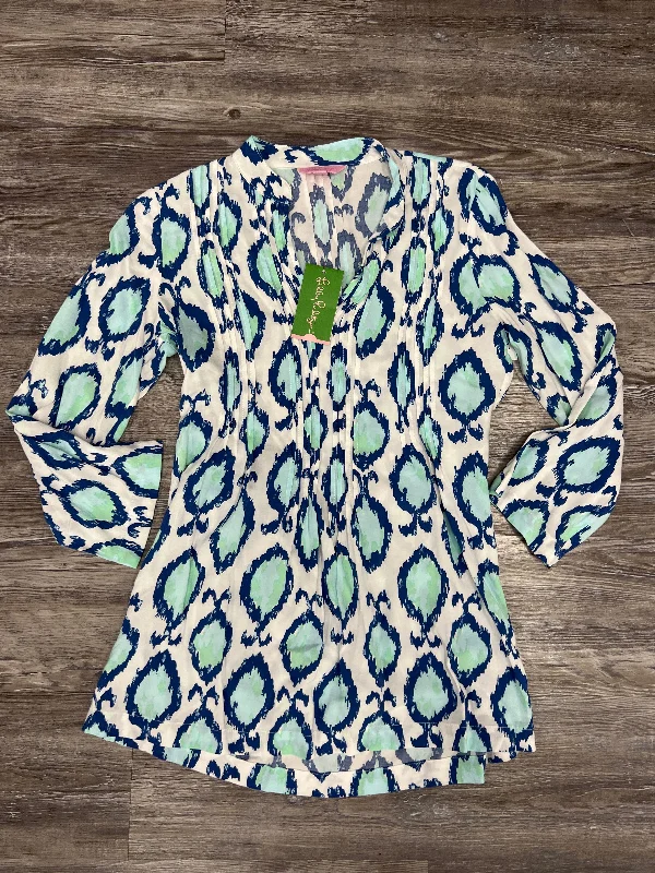 Today’s Deal Blue & Green Top Long Sleeve Lilly Pulitzer, Size Xs