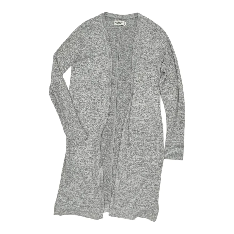 Closeout Cardigan By Abercrombie And Fitch In Grey, Size:S