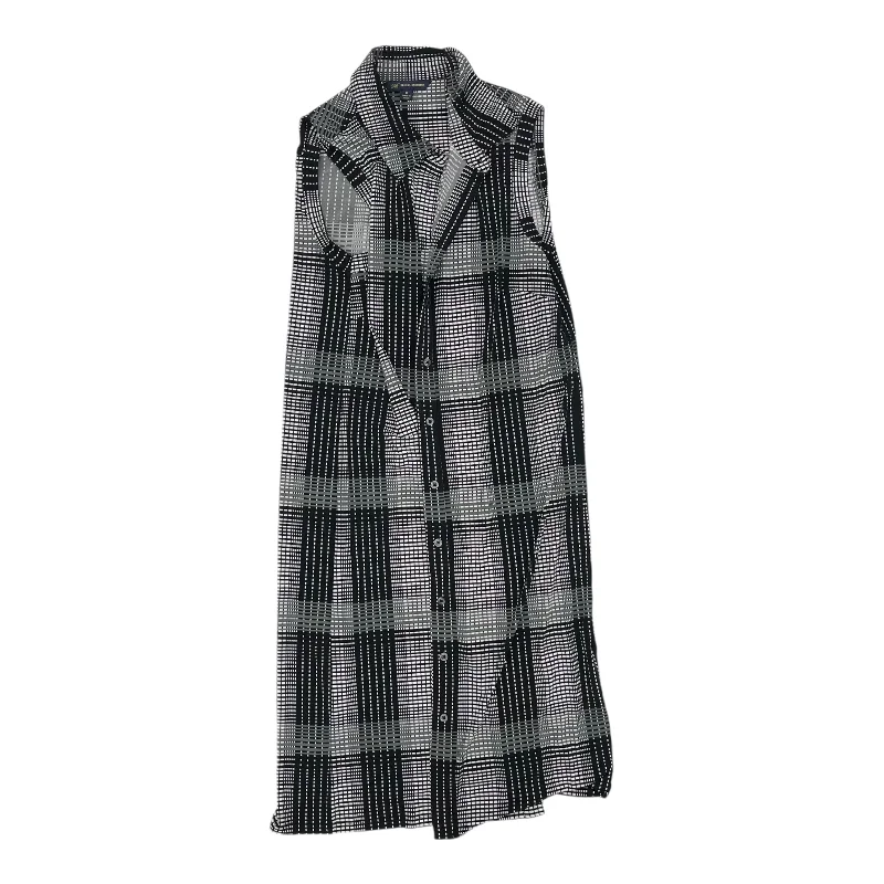 Can't Be Beat Cardigan By Brooks Brothers In Black & White, Size:M