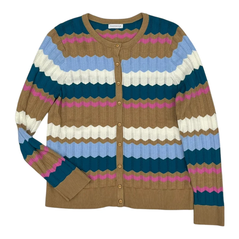 Today’s Deal Cardigan By Charter Club In Multi, Size:Xl