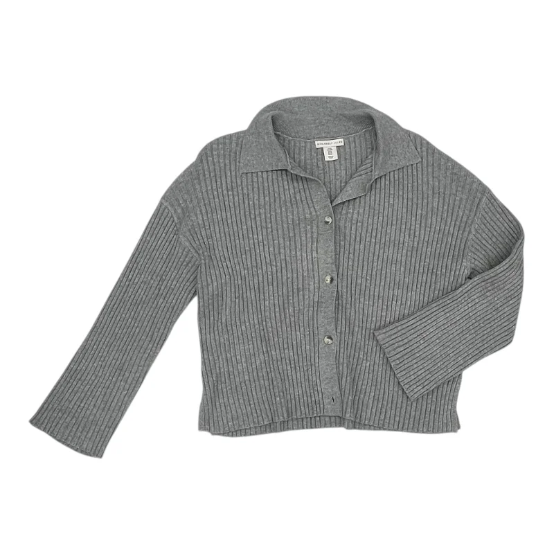 Get It Before It’s Gone Cardigan By Cmc In Grey, Size:M