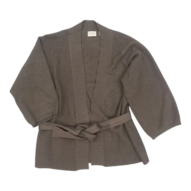 Buy More, Save More Cardigan By Cyrus Knits In Brown, Size:S