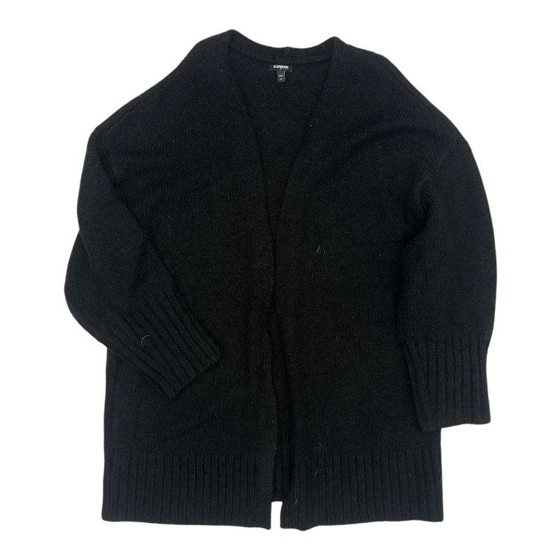 Exclusive Preview Cardigan By Express In Black, Size:Xl