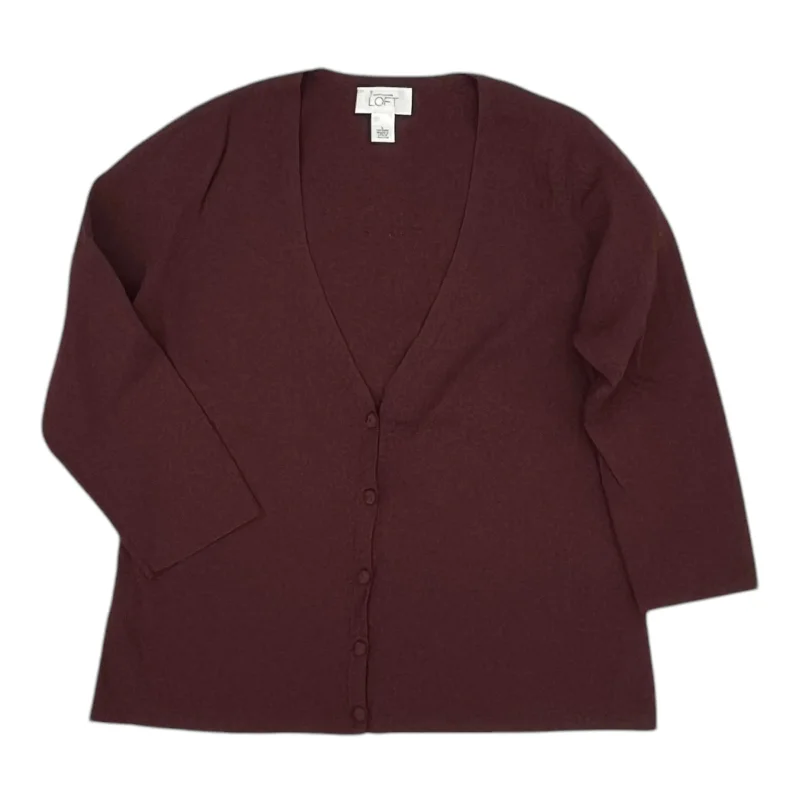 Instant Discount Cardigan By Loft In Brown, Size:L