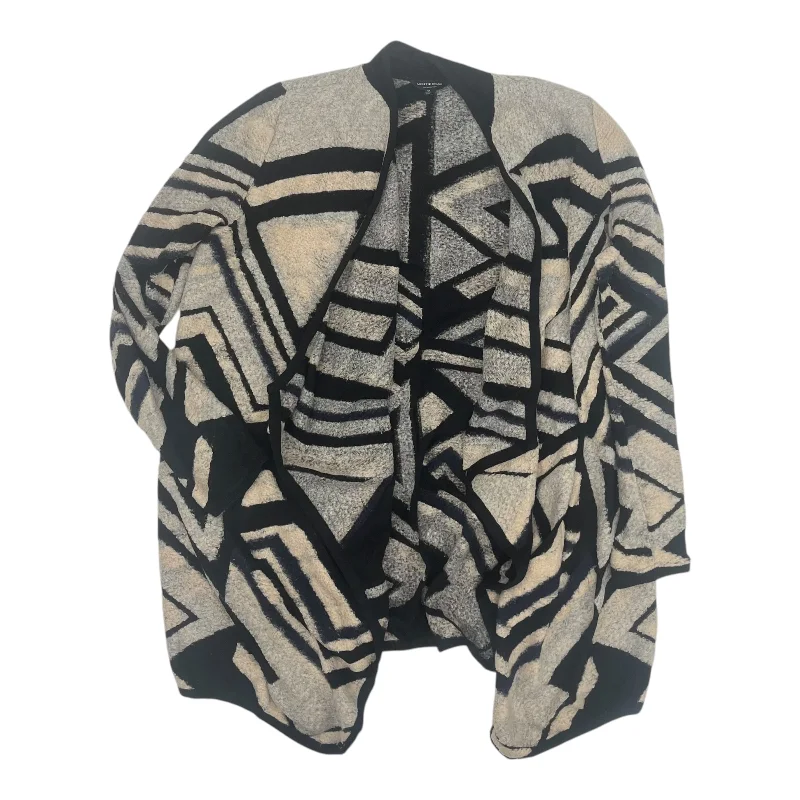 Final Sale Cardigan By Lucky Brand In Black & Tan, Size:M