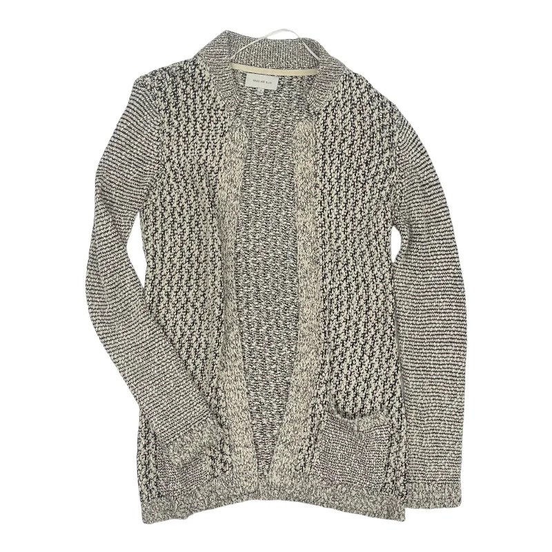 Super Bargain Cardigan By Skies Are Blue In Black & Cream, Size:S