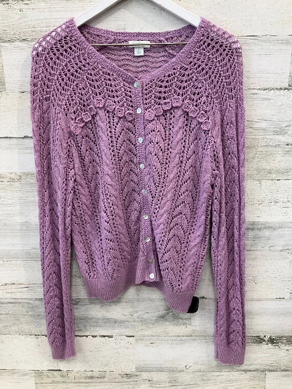Buy Now Cardigan By Sundance In Purple, Size: L