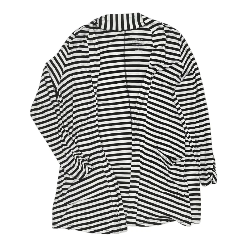 Limited Stock Cardigan By Torrid In Black & White, Size:1X