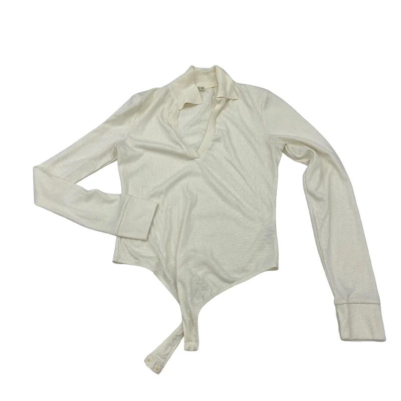 Instant Discount Cream Bodysuit Free People, Size L