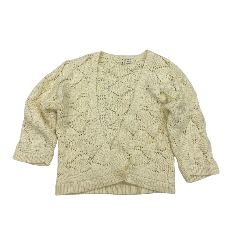 Deep Discounts CREAM MOTH CARDIGAN, Size L